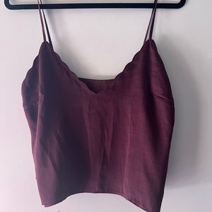 Purple crop top